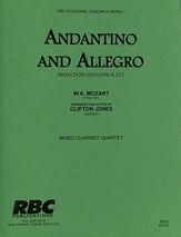 Andantino and Allegro Mixed Clarinet Quartet cover